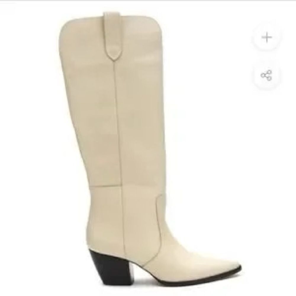 Free People x STELLA WESTERN BOOT Bone Ivory 6.5 New